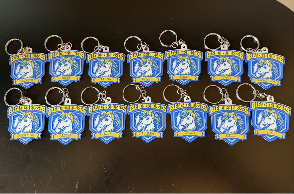 Custom 3D printed team gifts, awards, and keychains